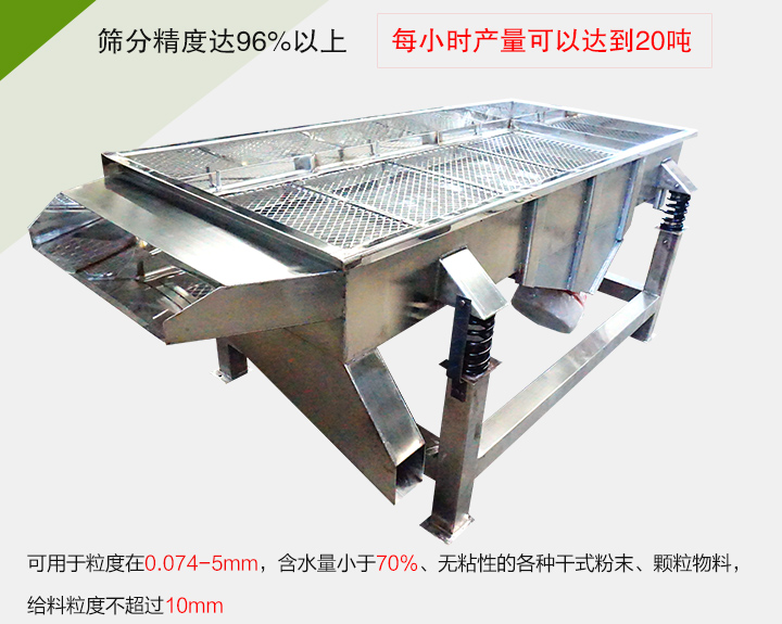 糧食篩分機(jī)各種干式粉末、顆粒物料，給料粒度不超過10mm